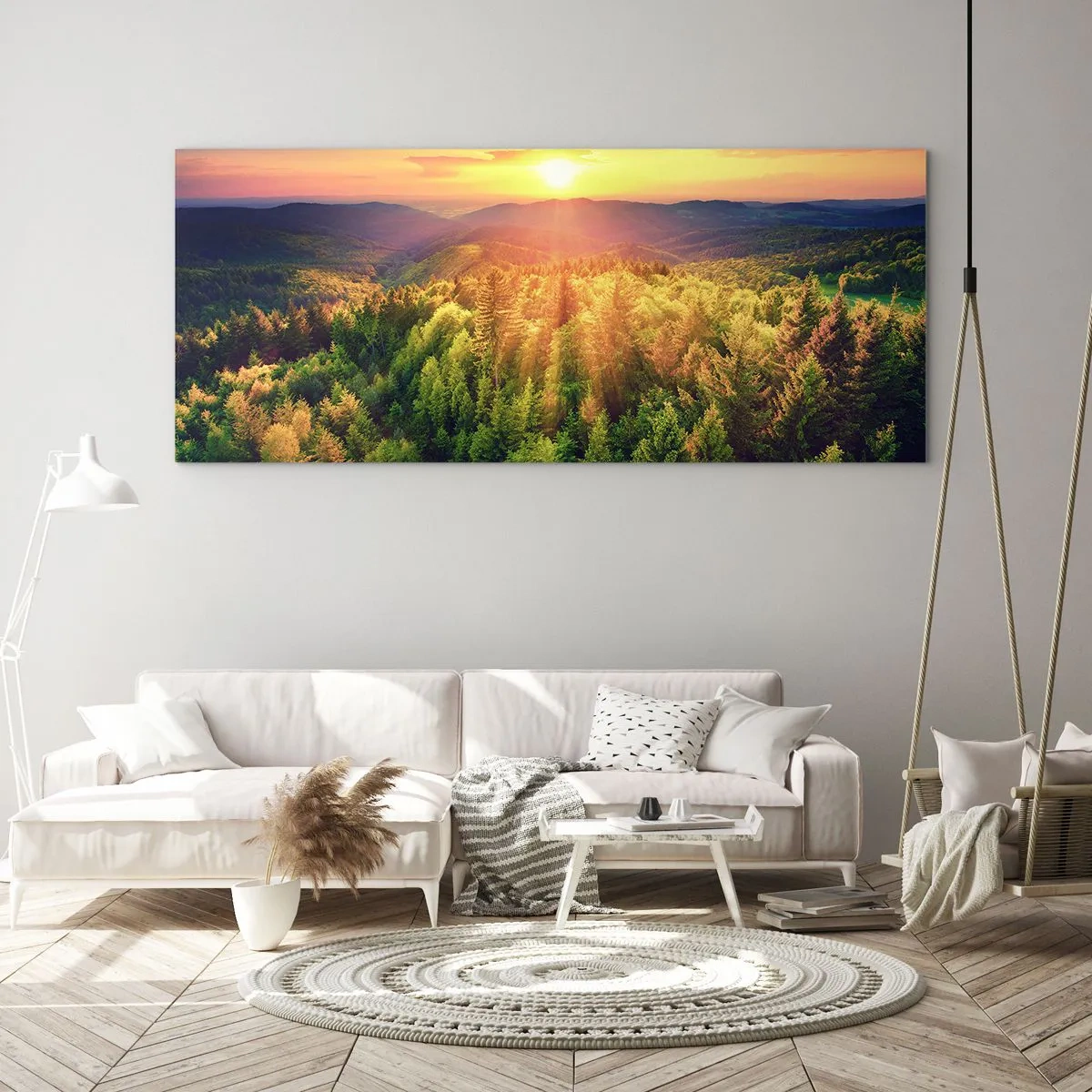 Obraz na szkle - Wierzchołki i szczyty - 100x40 cm