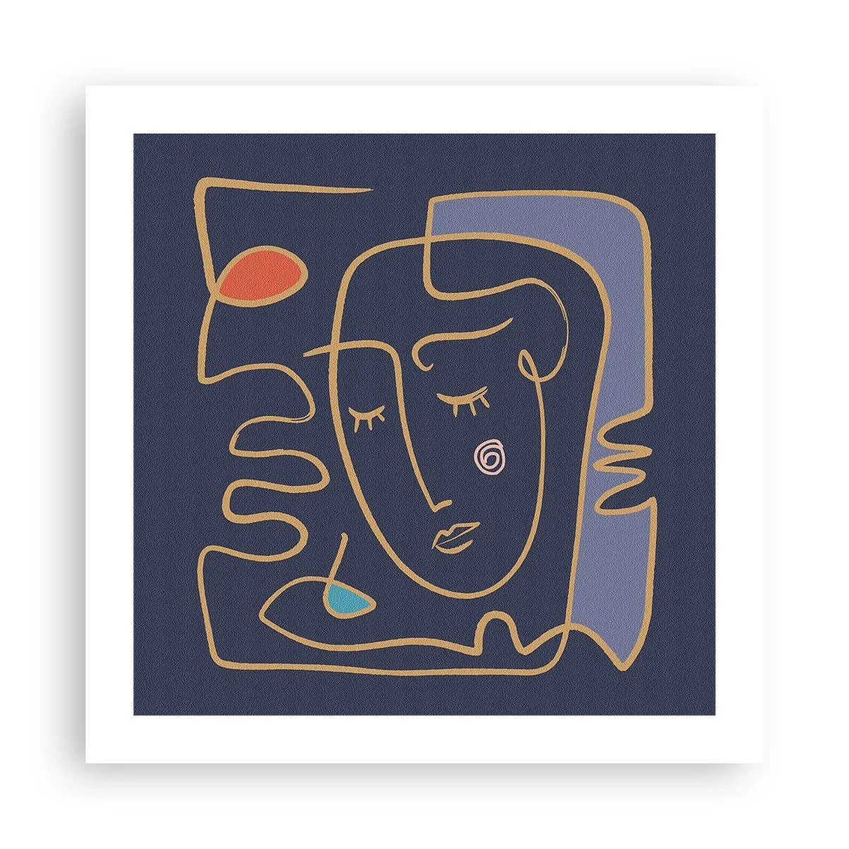 Plakat - W zamyśleniu - 50x50 cm