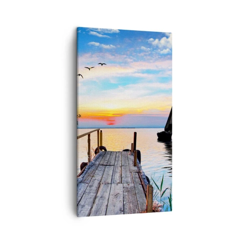 Obraz na płótnie - Dobry wieczór - 45x80 cm