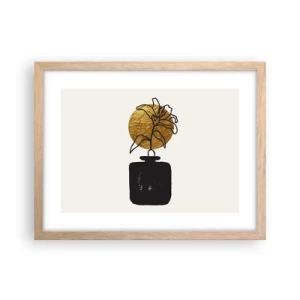 Plakat w ramie jasny dąb - Piękno na wagę złota - 40x30 cm