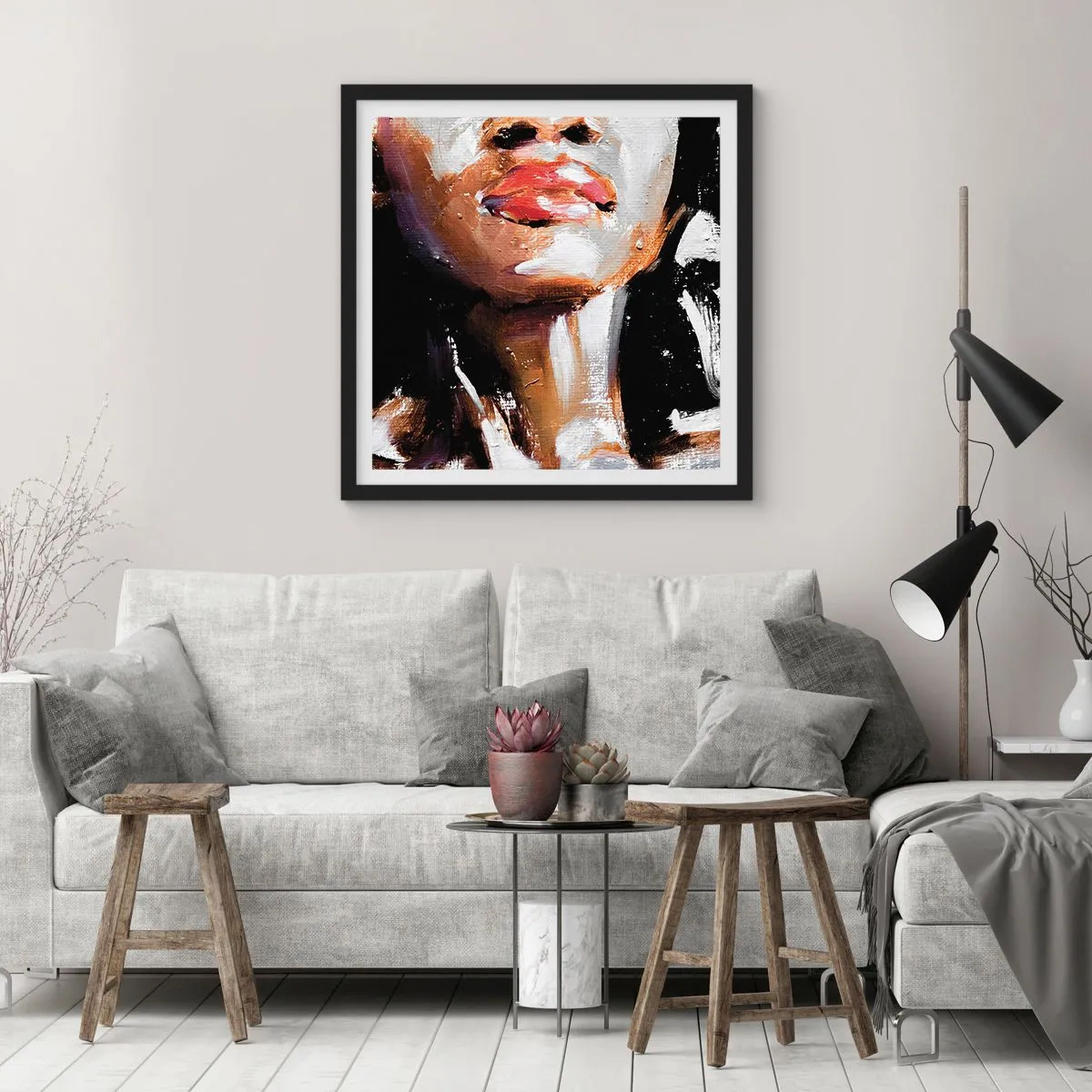 Plakat w czarnej ramie - Duma bez uprzedzeń - 50x50 cm