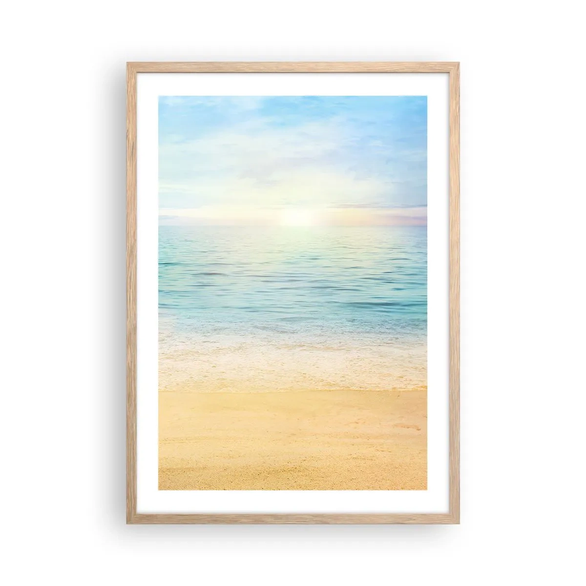 Plakat w ramie jasny dąb - Wielki błękit - 50x70 cm