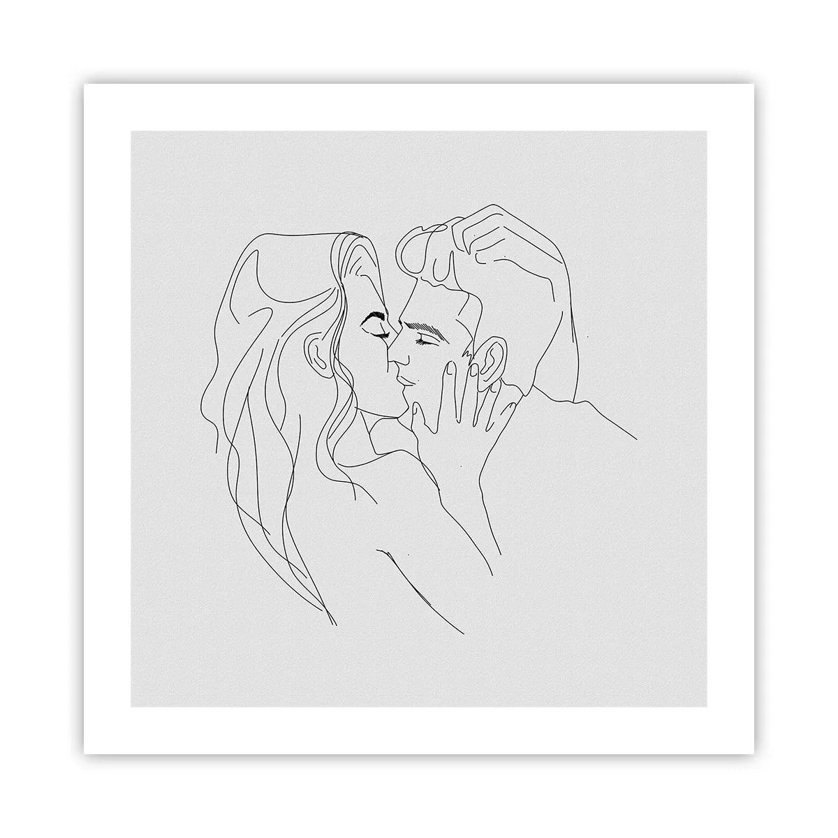 Plakat - Tą samą kreską - 50x50 cm