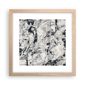 Plakat w ramie jasny dąb - Przenikanie przeciwieństw - 30x30 cm