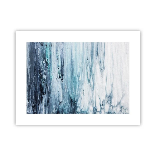Plakat - Sople błękitu - 40x30 cm