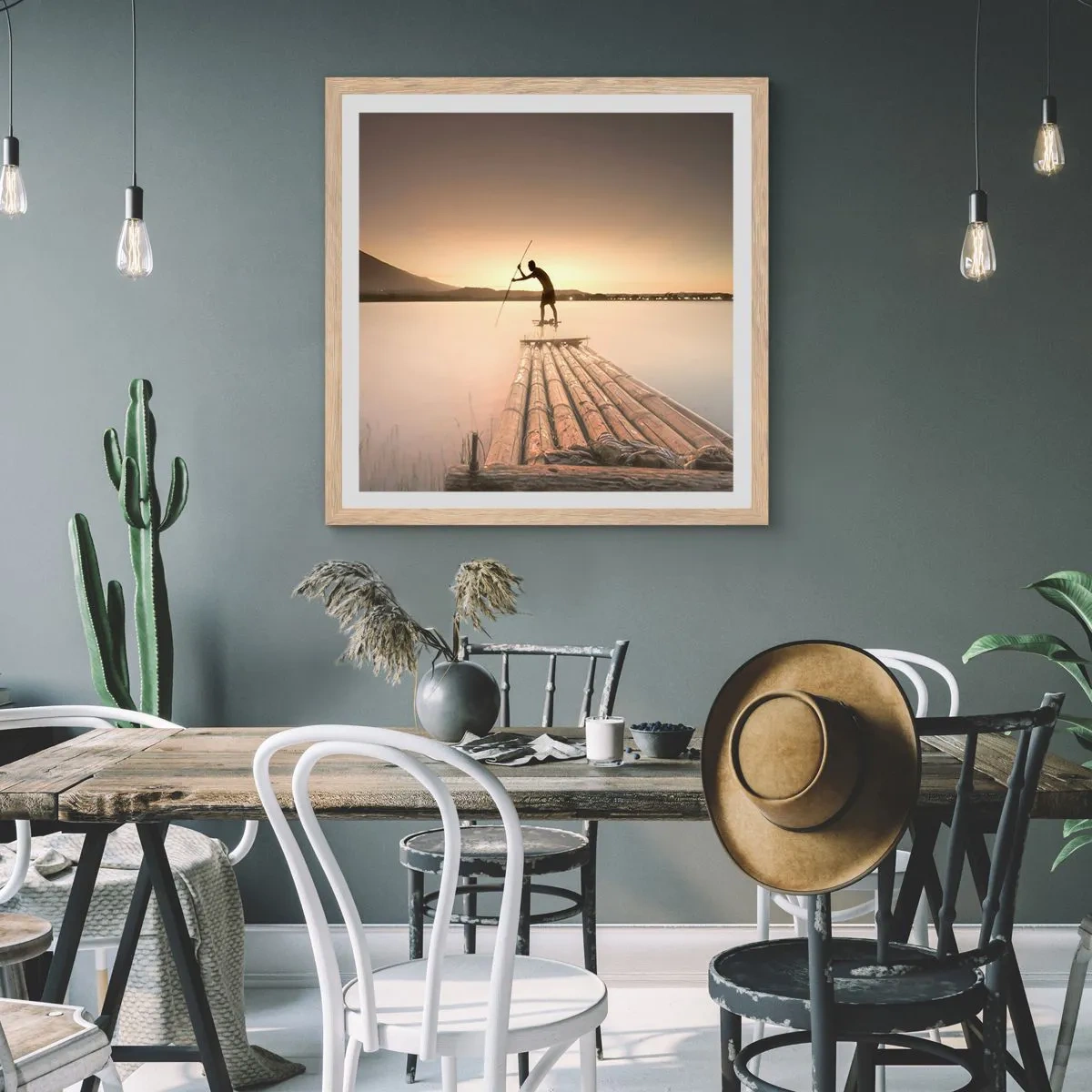 Plakat w ramie jasny dąb - Przed spoczynkiem - 50x50 cm