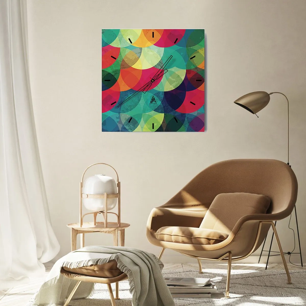 Zegar ścienny - Wtęczowstąpienie - 40x40 cm