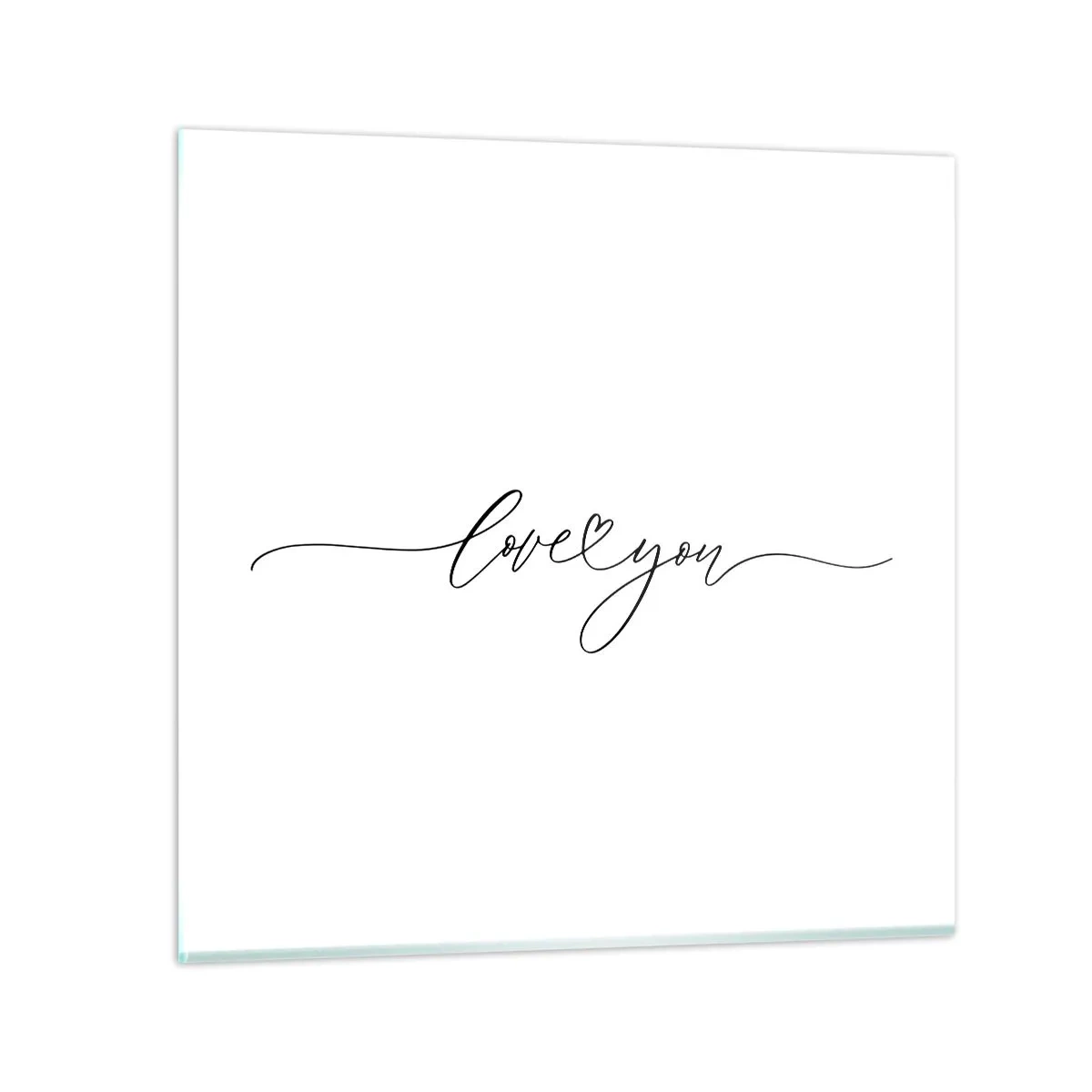 Obraz na szkle - Czarno na białym - 30x30 cm