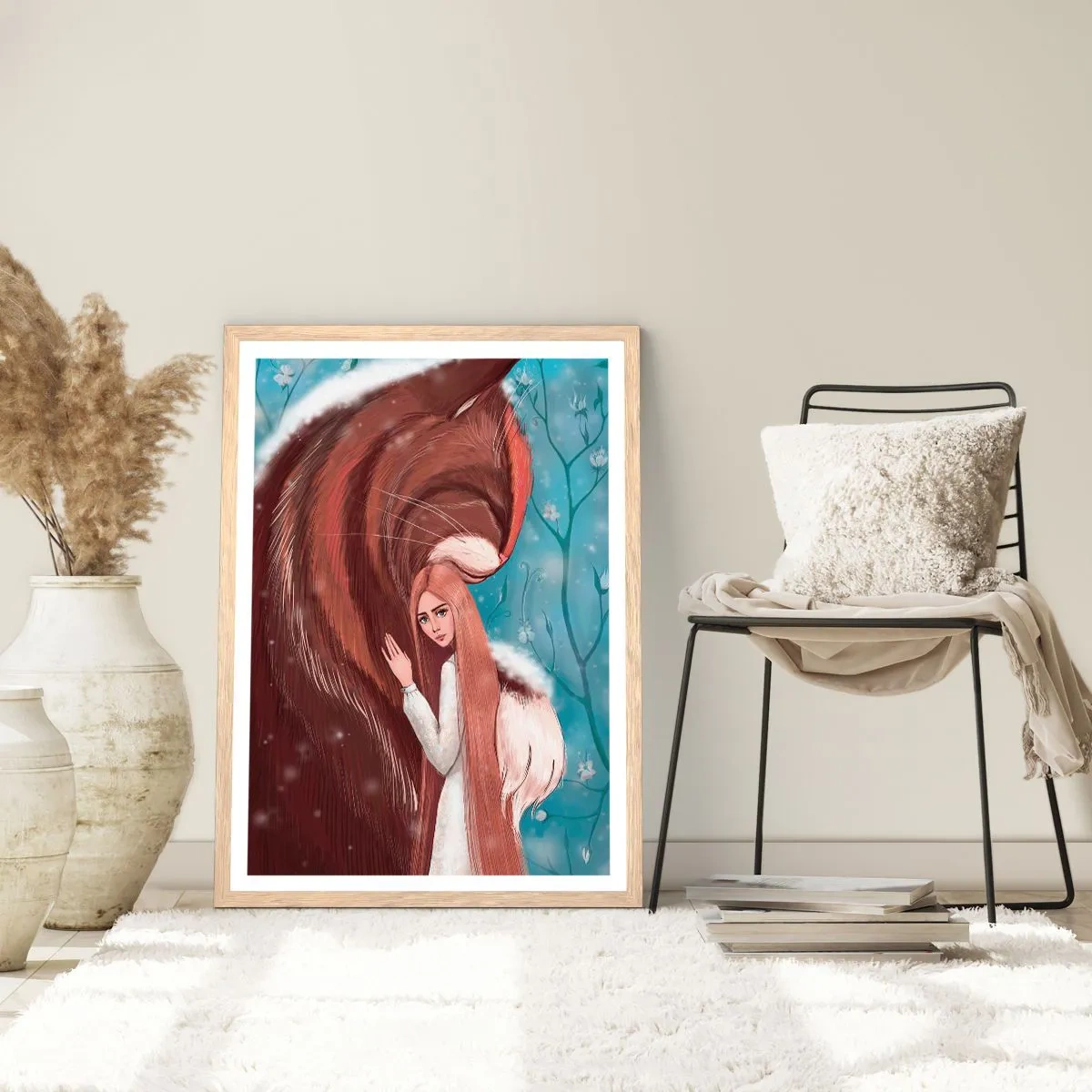 Plakat w ramie jasny dąb - Witaj w baśni - 40x50 cm