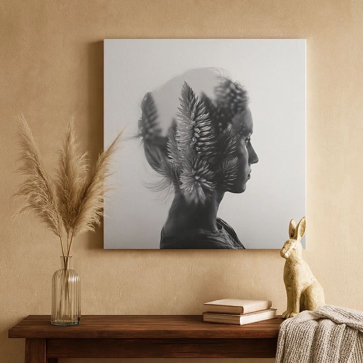 Obraz na płótnie - Pani sosnowego lasu - 30x30 cm