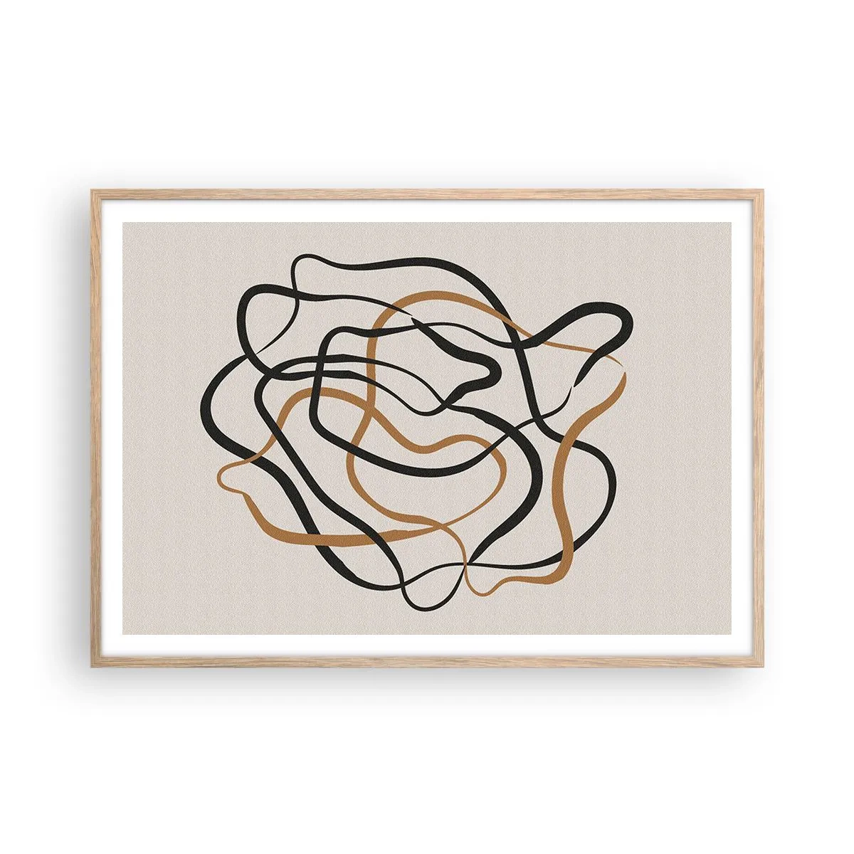 Plakat w ramie jasny dąb - Wszystko się pokręciło - 100x70 cm