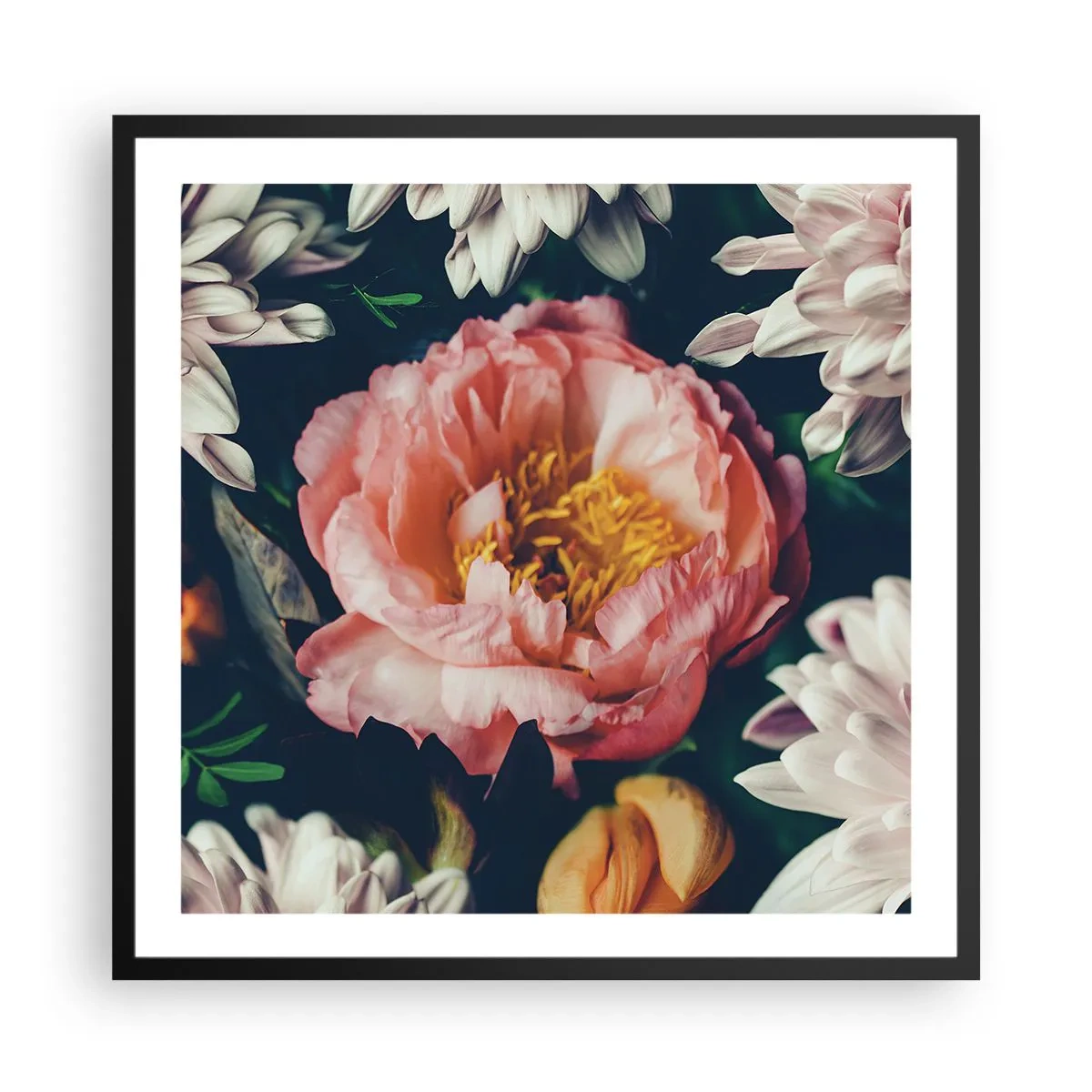 Plakat w czarnej ramie - Z barokowym przepychem - 60x60 cm