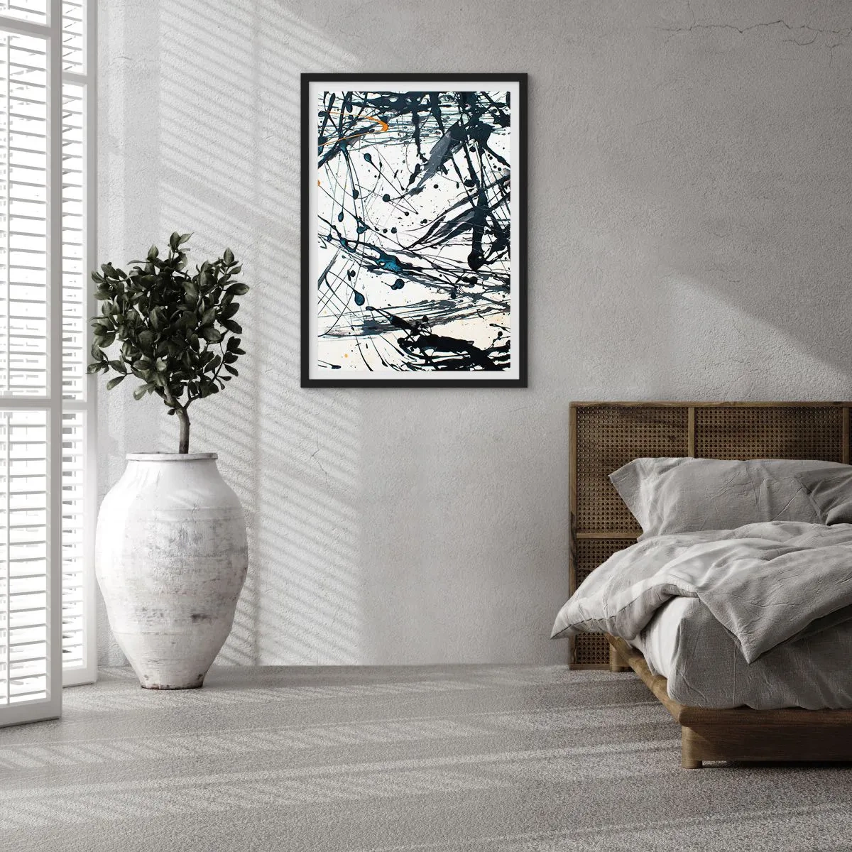 Plakat w czarnej ramie - Z sensem czy bez sensu? - 40x50 cm