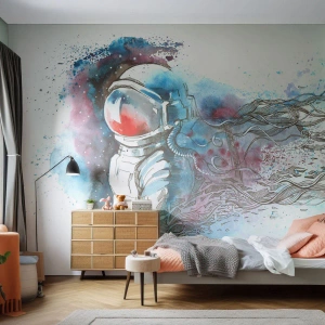 Fototapeta na wymiar Premium Sand - Sam na sam z kosmosem - Astronauta, Kosmonauta, Abstrakcja