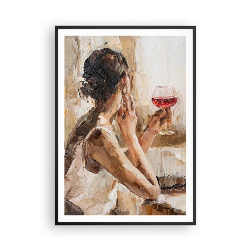 Plakat w czarnej ramie - Smak dobrej chwili - 70x100 cm