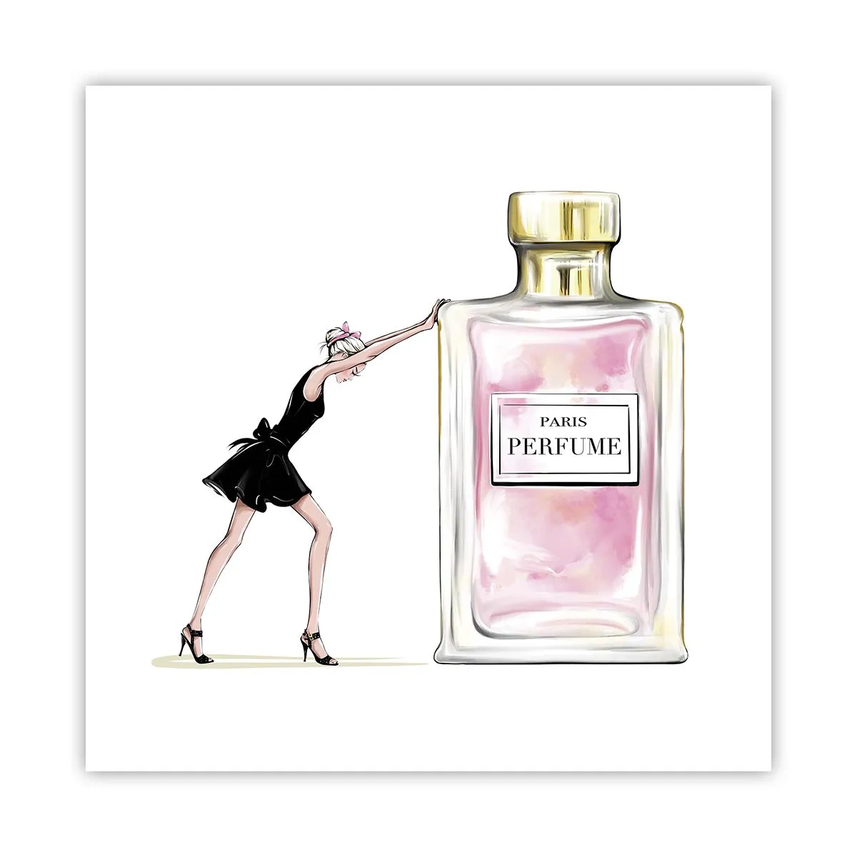 Plakat - Esencja kobiecości - 50x50 cm