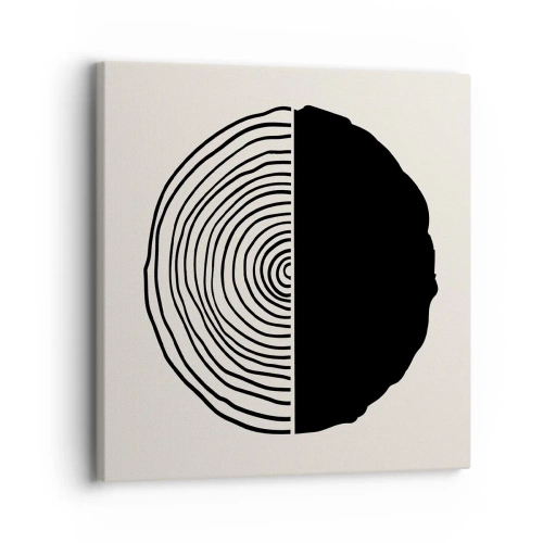 Obraz na płótnie - Pół na pół - 30x30 cm