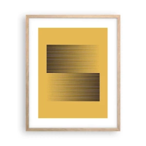 Plakat w ramie jasny dąb - Kwadratura przeciwieństw - 40x50 cm