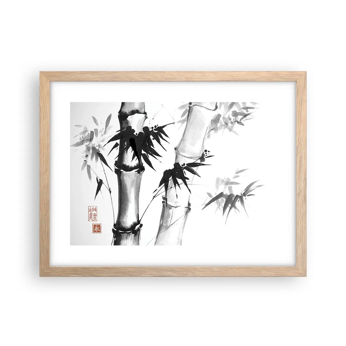 Plakat w ramie jasny dąb - Zbliżenie na orient - 40x30 cm