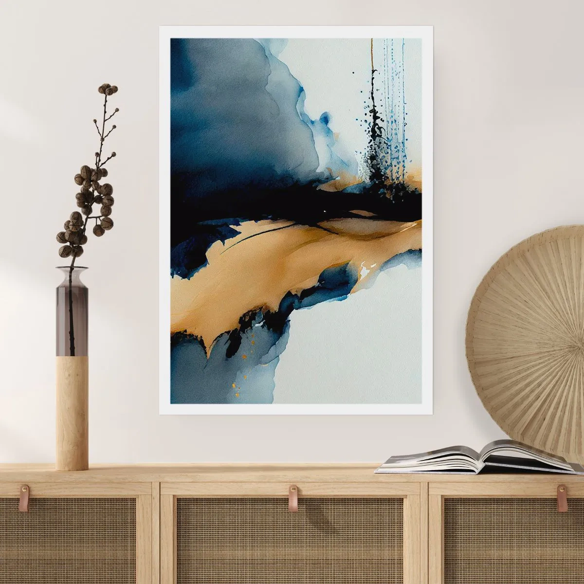 Plakat - Za zasłoną - 70x100 cm