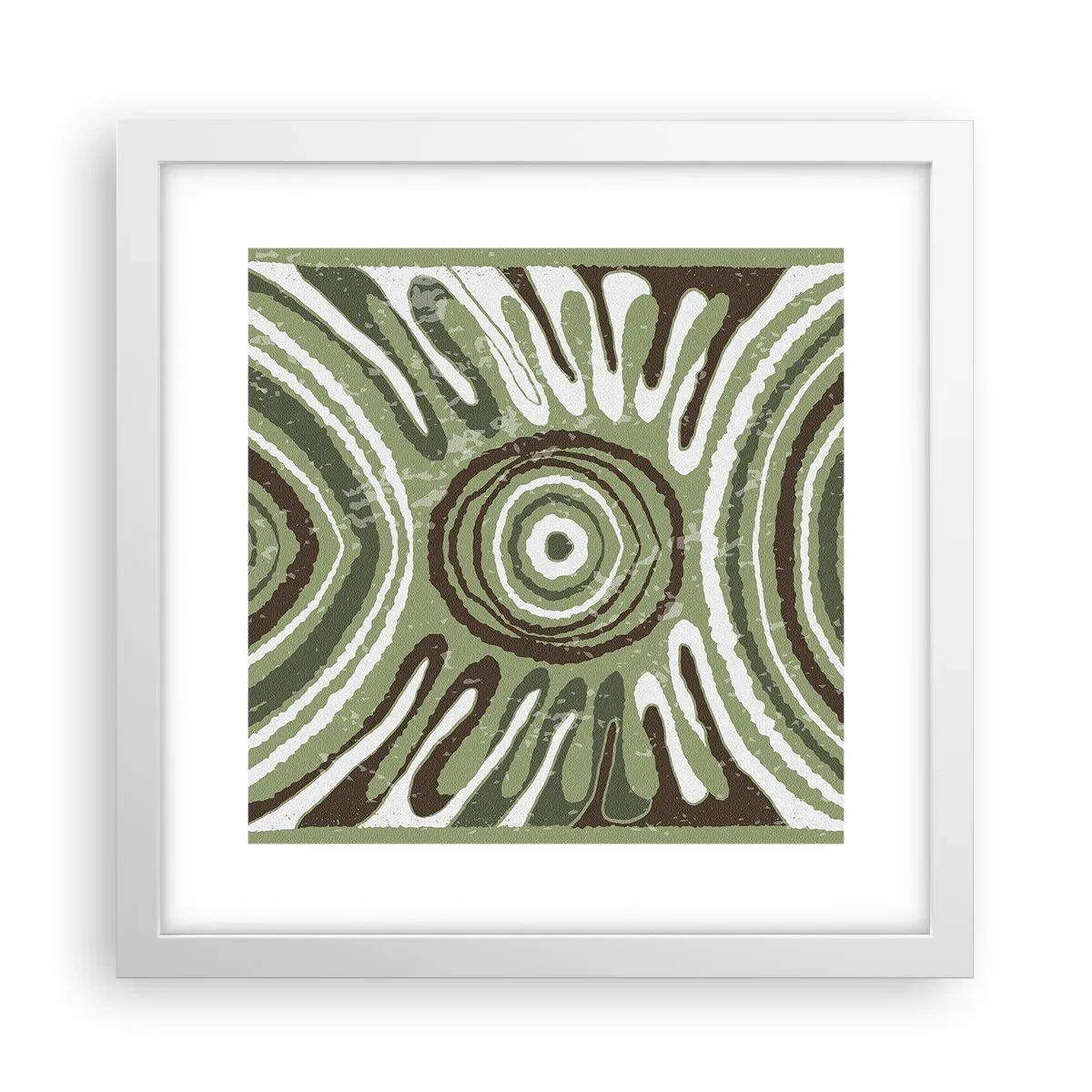 Plakat w białej ramie - Eksplozja emocji - 30x30 cm