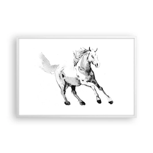 Plakat w białej ramie - Nieujarzmiona dusza - 91x61 cm