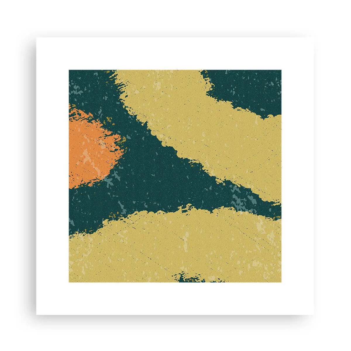 Plakat - Abstrakcja – powolnym ruchem - 30x30 cm