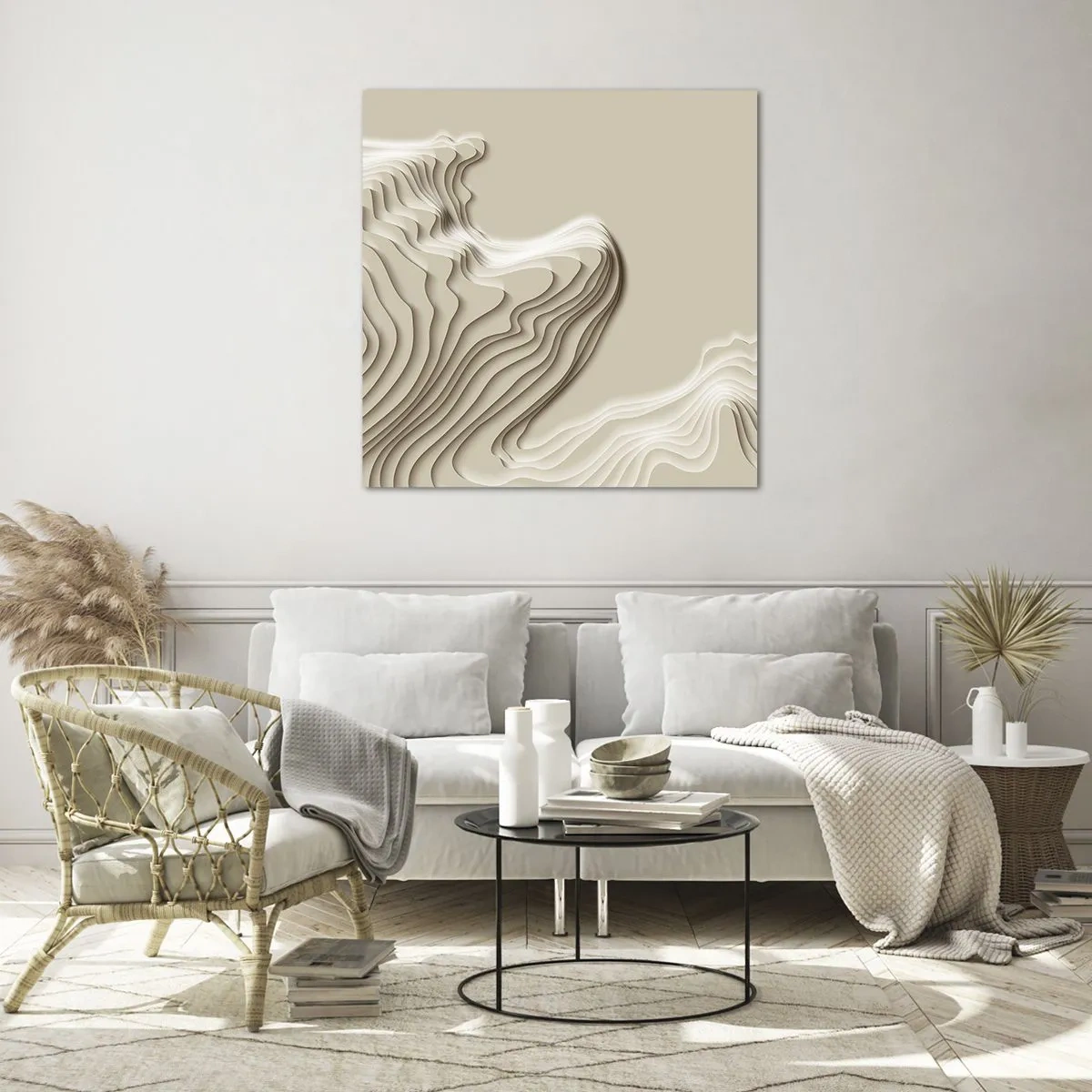 Obraz na szkle - Topografia sztuki - 70x70 cm