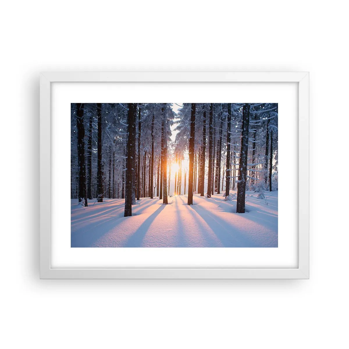 Plakat w białej ramie - Wyraźnie czarno na białym - 40x30 cm