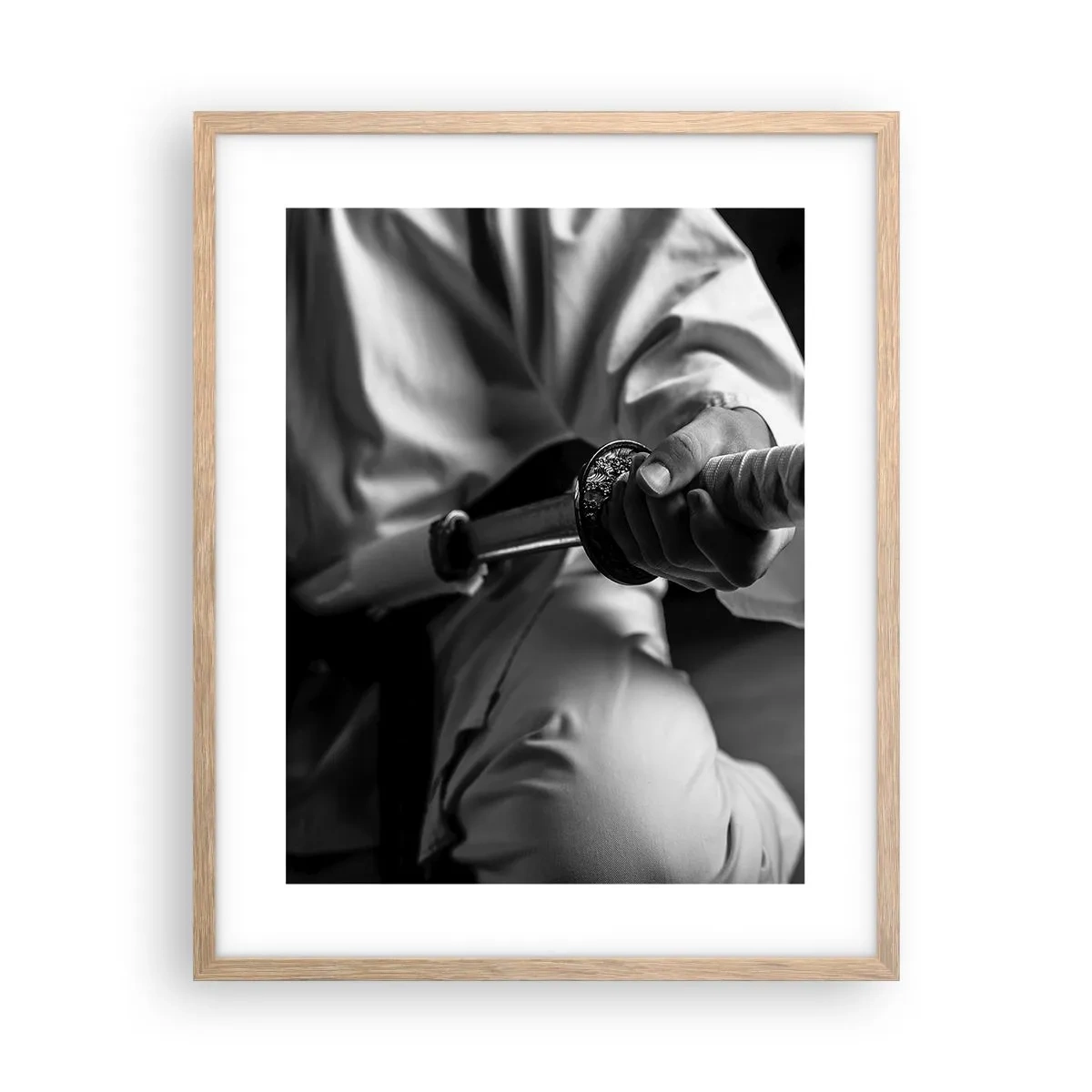 Plakat w ramie jasny dąb - Dusza wojownika - 40x50 cm