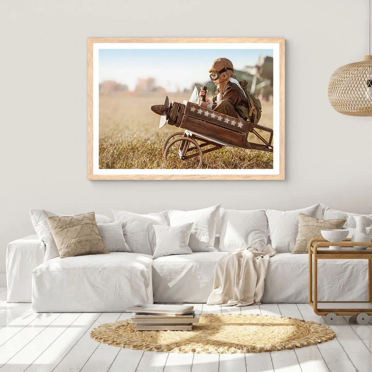 Plakat w ramie jasny dąb - Start ku marzeniu - 100x70 cm