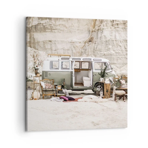 Obraz na płótnie - Podróż czas zacząć - 50x50 cm