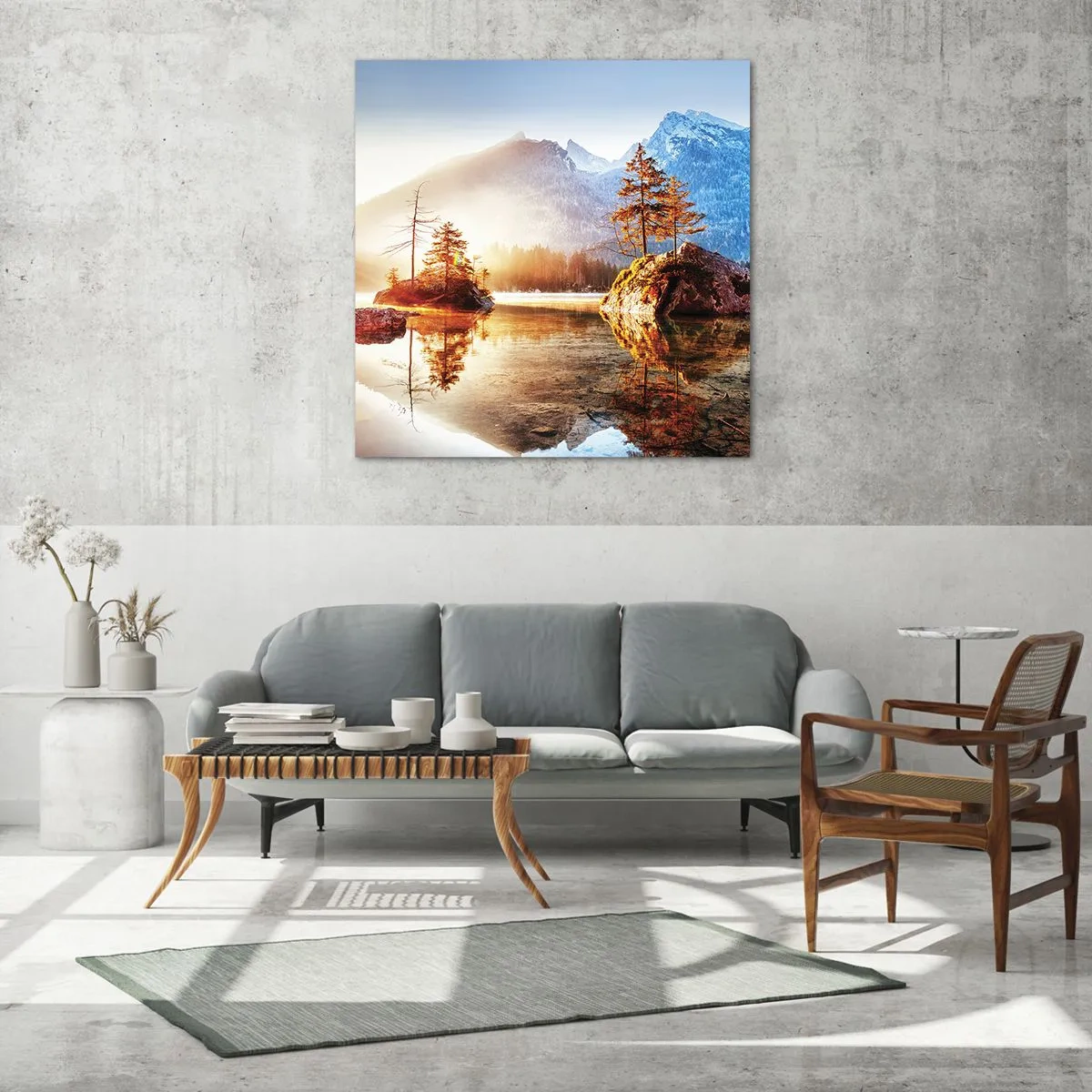 Obraz na szkle - Natura w nowym świetle - 60x60 cm