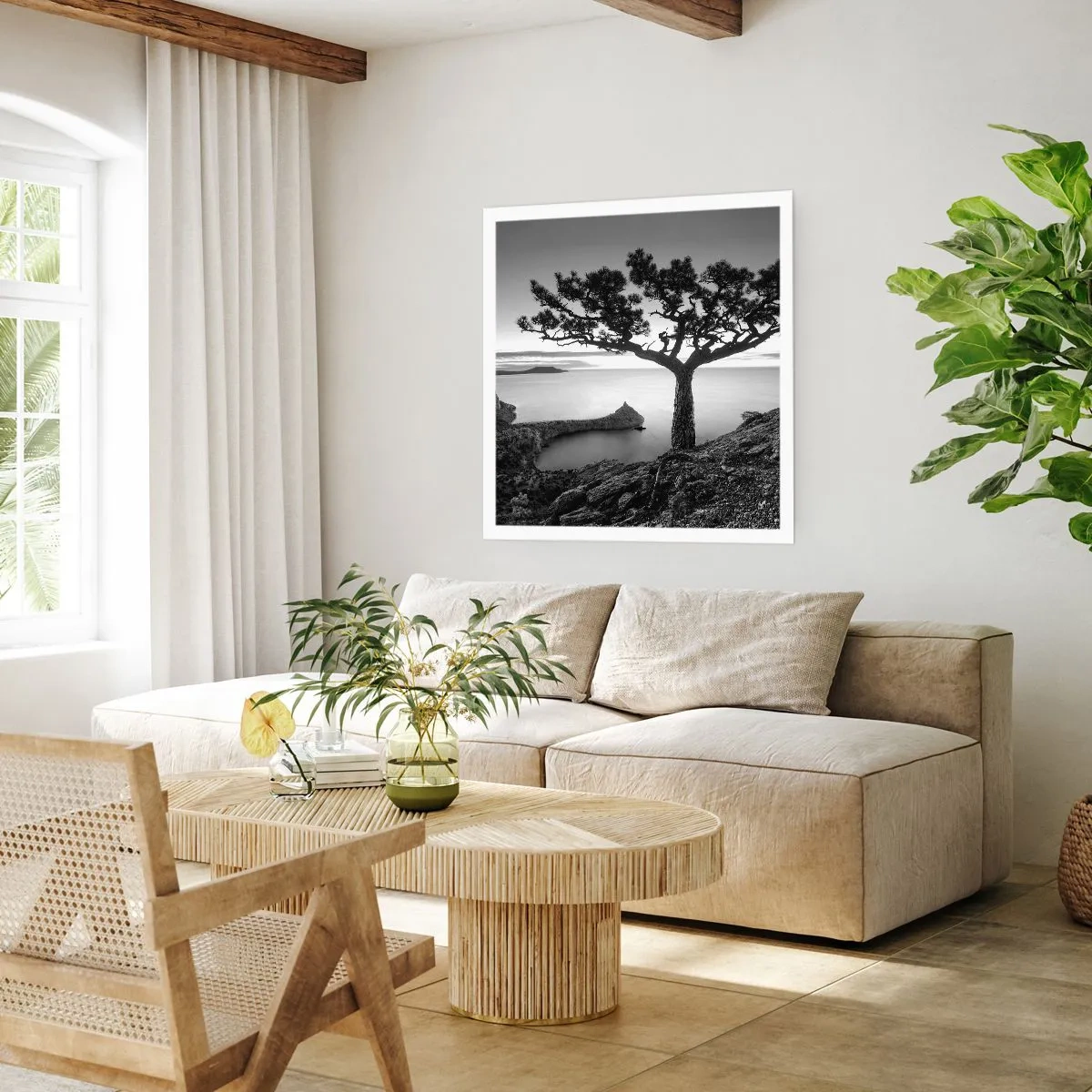 Plakat - Spokój aż po horyzont - 40x40 cm