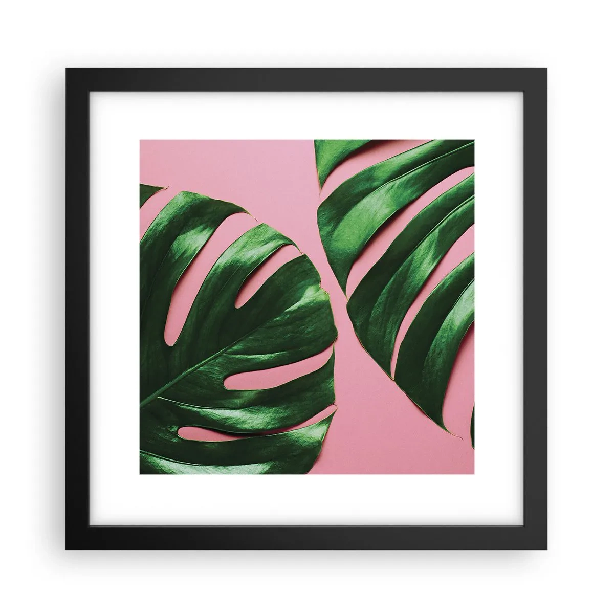 Plakat w czarnej ramie - Zielone rendez-vous - 30x30 cm