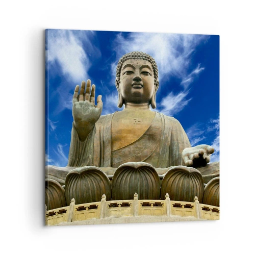 Obraz na płótnie - Żyj bez strachu - 60x60 cm