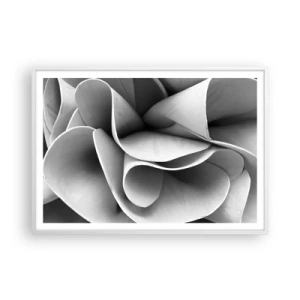 Plakat w białej ramie - Dzieje się w przestrzeni - 100x70 cm