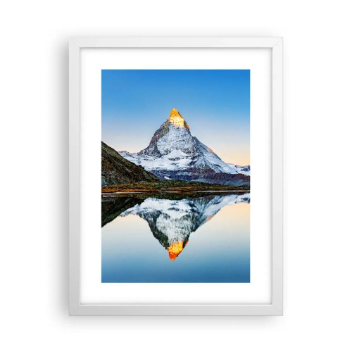 Plakat w białej ramie - Dwa światy - 30x40 cm