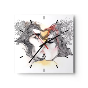 Zegar ścienny - Świat nie istnieje - 40x40 cm