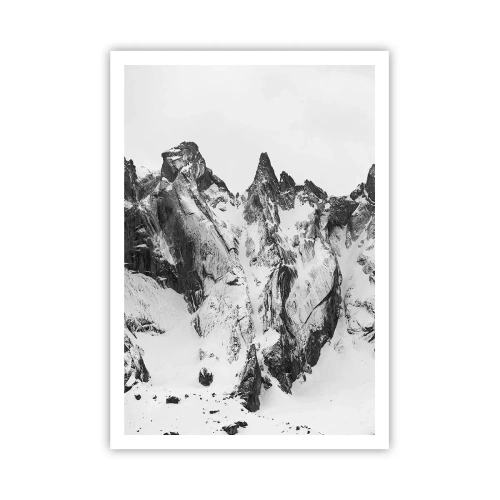 Plakat - Granitowa groźna grań - 70x100 cm