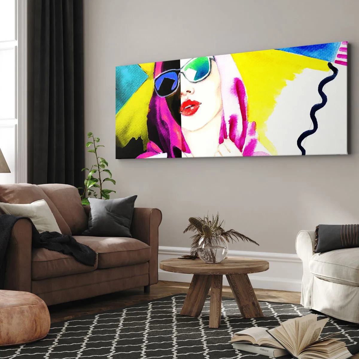 Obraz na płótnie - Nie jestem biała i nie jestem czarna - 100x40 cm