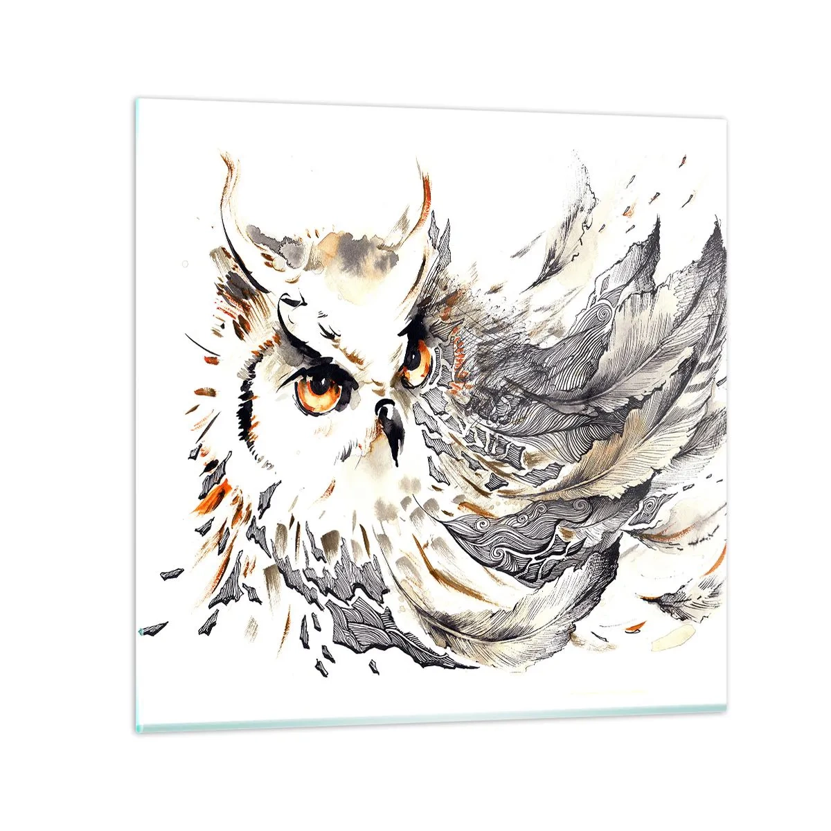 Obraz na szkle - Przybyła ze świata magii - 70x70 cm