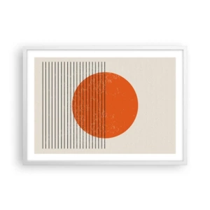 Plakat w białej ramie - Zawsze słońce - 70x50 cm