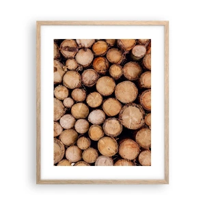 Plakat w ramie jasny dąb - Nowy początek - 40x50 cm