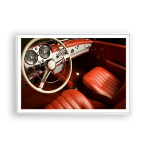 Plakat w białej ramie - Luksus w stylu vintage - 100x70 cm