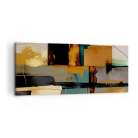 Vászonkép - Absztrakció - fény és árnyék - 120x50 cm
