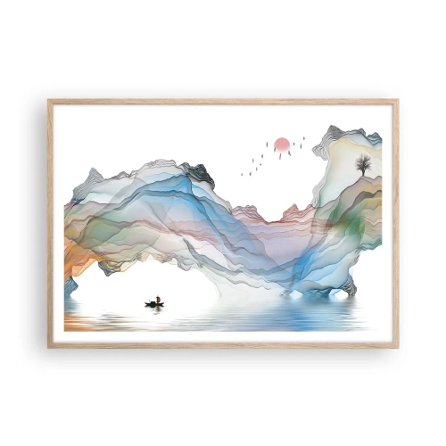 Plakat w ramie jasny dąb - Ku kryształowym górom - 100x70 cm