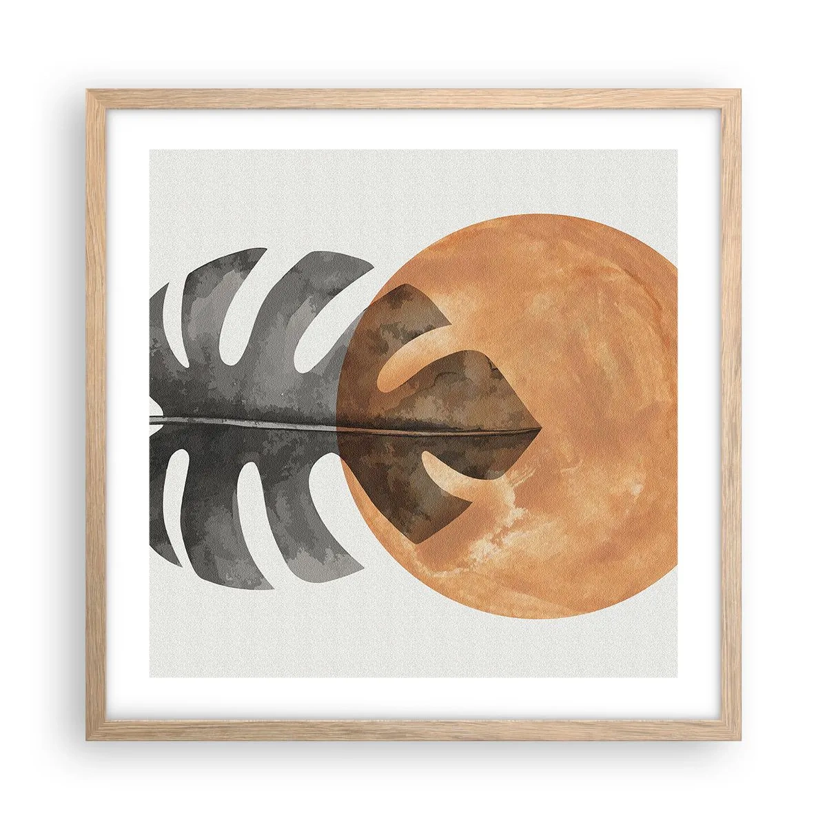 Plakat w ramie jasny dąb - Zawsze słońce - 50x50 cm