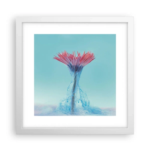 Plakat w białej ramie - W ożywczym objęciu - 30x30 cm