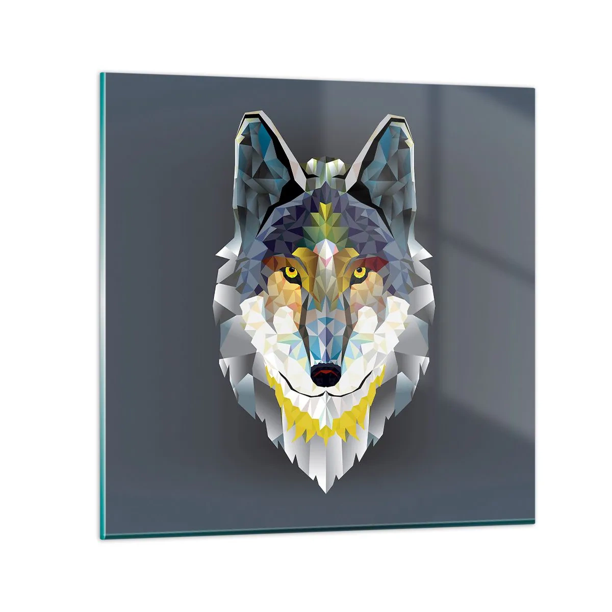 Obraz na szkle - O wilku mowa - 50x50 cm